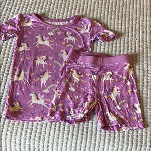 Little Sleepies Purple Floral Pajama Set